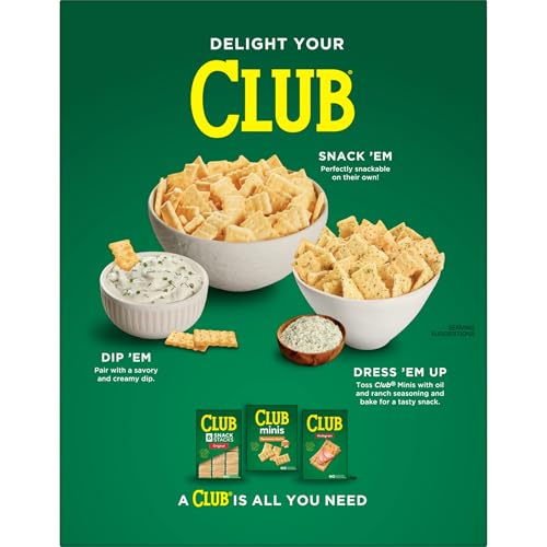 CLUB MINIS CRACKERS, LUNCH SNACK, ORIGINAL, 11OZ BOX