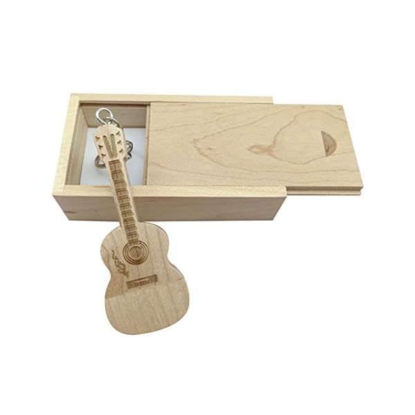 USB-Stick aus Ahornholz in Form einer Gitarre in Holzbox Maple Wood 3.0/16GB