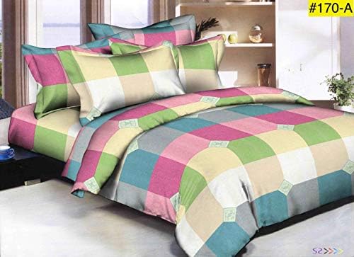 Innovative Edge Abstract Cotton Standard Comforter and Bedsheet with 2 Pillow Covers - Multicolour