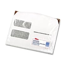TOPS 1099 Miscellaneous Income and 1099-R Double Window Tax Form Envelopes, 9 x 5.625 Inches, Self-Adhesive Closure, 24 Envelopes per Pack (2222ES)
