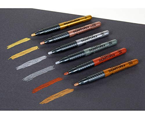 Crayola Metallic Permanent Markers, 6 Pack - Image 3