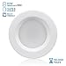 TORCHSTAR 4 Inch Dimmable LED Recessed Lighting with Smooth Trim, Retrofit Recessed Downlight, 10W (65W Equiv.), CRI 90, Wet Location, ETL Listed, 700lm, 2700K Soft White, Pack of 4