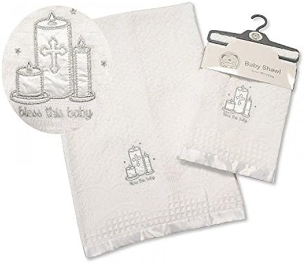 Christening shawl - bless this baby