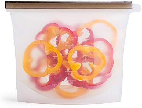 Reusable Eco Silicone Food Storage Bulk Bags Size Plastic Containers Cooking Bag Sets for Sous Vide Liquid Snack Lunch Freezer Microwave 7 silicone storage bags for Fruits Vegetables Set