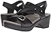 Dansko Women's Shari Flat Sandal, Black Full Grain, 40 M EU (9.5-10 US)