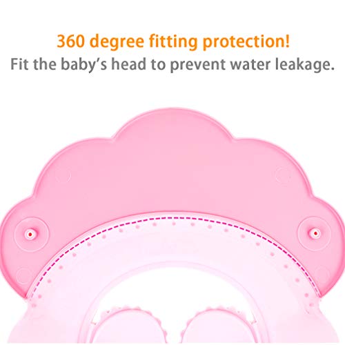 Maveek Baby Bathroom Safety Visor Caps Child Shower Cap，Adjustable