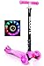 ScootZ Original Adjustable Height Three Wheel Children's Kick Scooter With LED Light Up Wheels