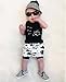 Baby Boy Girl T-Shirt Clothes Shark and Doo Doo Print Summer Cotton Sleeveless Outfits Set Tops and Short Pants (18-24 Months)