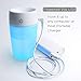 Mini Cool Mist Humidifier Desk Travel Portable for Car, Home, Office, with Whisper Quiet USB Operation Featuring Comforting Night Light and Automatic Shut-Off by VNthings