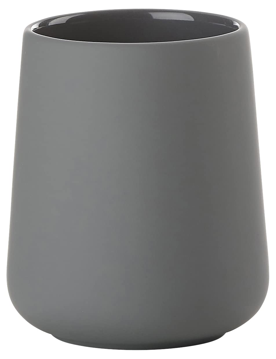 Zone Denmark Nova One Ceramic Toothbrush Cup with Soft Touch Coating Diameter 8 cm Height 10 cm Grey