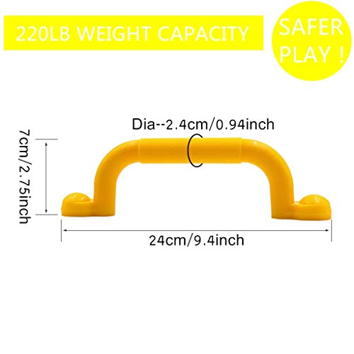 image for Ymeibe Playground Safety Handles Solid Swing Set Kids Safety Hand Grip