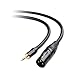 Cable Matters 3.5mm to XLR Cable - 3ft, Male to Male XLR to 1/8 Inch Cable, Compatible with iPod, MP3 Player, Laptop, Voice Recorder, and More, Black – Not for Microphone Use