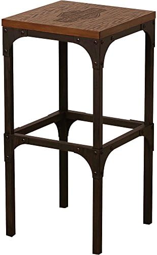Harley-Davidson Wood Top Square Stool