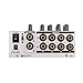 Nady MM-242 4 Stereo / 8 Mono Channel Mini Mixer with mono/stereo mode, ¼” Inputs and outputs – battery powered, or use optional AC adapter