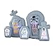 SEASONBLOW 6.6 Ft Inflatable Halloween Gravestone Inflatables Tombstone Graveyard Headstone Scene Decoration for Home Yard Lawn Garden Party Indoor Outdoor