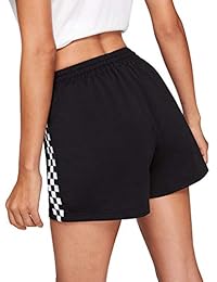 SweatyRocks - Pantalones cortos deportivos para mujer con cordón elástico en la cintura