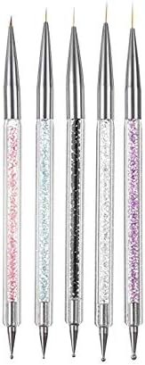 Tb_koop 5 pinceles para uñas con diseño de punto de esmalte de gel