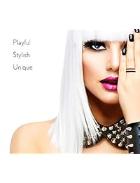 Arua Anillos de Boda de Silicona para Mujer (6 unidades) Thin Stackable Anillos de Silicona Trenzados - Elegantes bandas de boda de goma - Cómodo, de grado médico y seguro para la piel