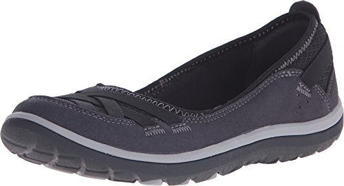 CLARKS Women's Aria Pump, Black Synthetic, 7 M US