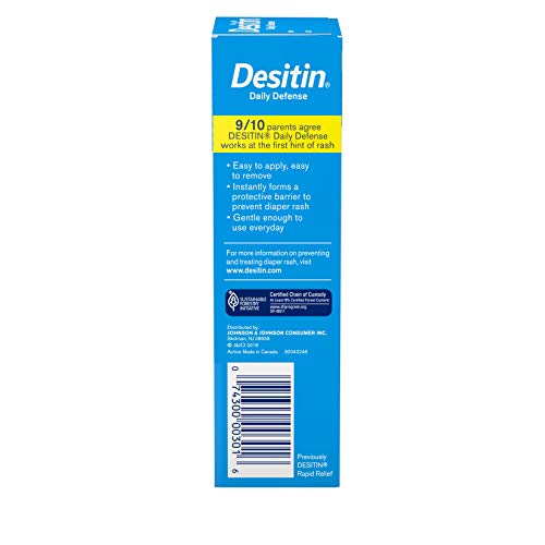DESITIN Rapid Relief Zinc Oxide Diaper Rash Cream 4 oz