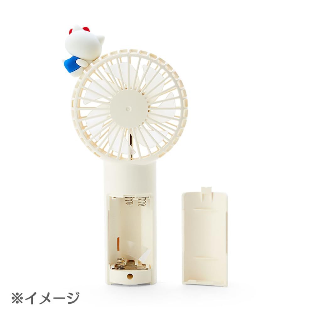 Sanrio Cinnamoroll 2-Way Fan - Cinnamoroll Character, 7.1 x 3.9 x 1.6 inches (18 x 10 x 4 cm)