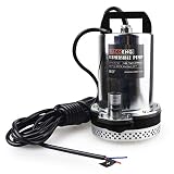 BACOENG DC 12V Farm & Ranch Solar Water Pump Submersible Well Pump 26ft Lift