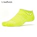 Swiftwick - Aspire Zero, No-Show Socks for Cycling, Citron, Medium