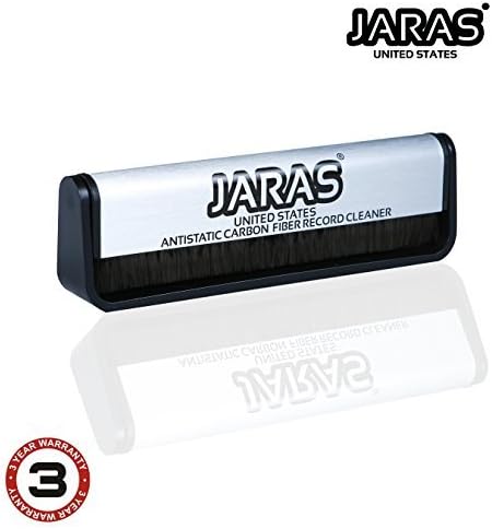 Jaras Professional Carbon Fiber Carbon Fiber Vinyl Record Cleaner Anti-Static Reusable Brush