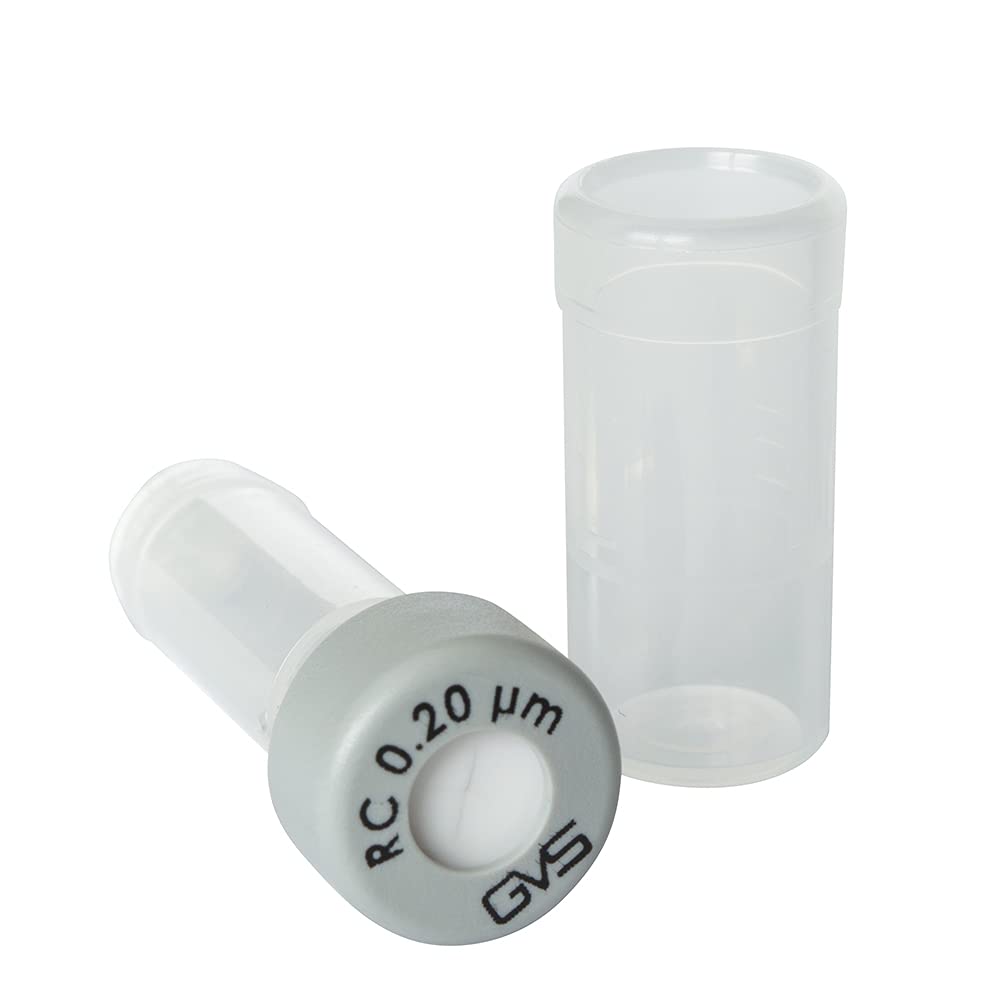 GVS Filter Technology, SEPARA Syringeless filter vial, RC Membrane, 0.2µm, 100/pk