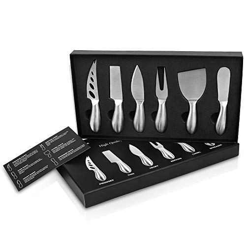 image for Freehawk Cheese Knife Set, 6-Piece Elegant Stainless Steel Cheese kniv