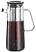Osaka Glass Cold Brew Coffee Maker & Tea Maker - Airtight Seal, 1L / 34oz Glass Pitcher with Removable Stainless Steel Filter - Brew Iced Coffee and Tea Okunion
