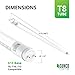 Sunco 10 Pack T8 LED Bulbs 4 Foot, Tube Light Bulbs Ballast Bypass, 48 Inch Fluorescent Replacement, 2200 LM, 18W, 5000K Daylight, Single Ended Power, Type B, Clear Lens UL