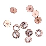 Swanjo G23 Titanium Clear Rhinestone Rose Gold Dermal Anchor Top Piercing