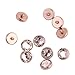 Swanjo G23 Titanium Clear Rhinestone Rose Gold Dermal Anchor Top Piercing