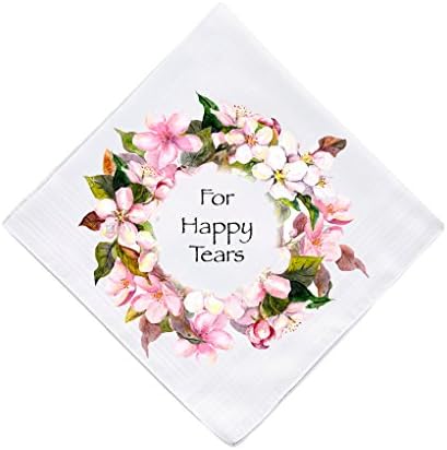 For Happy Tears Handkerchief Wedding Guest Gift Keepsake Hankie Favour