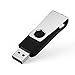 Wholesale Bulk USB Flash Drive 1GB Flash Drive 100 Pack Custom Logo Thumb Drive Flash Drives Swivel Memory Stick, Black