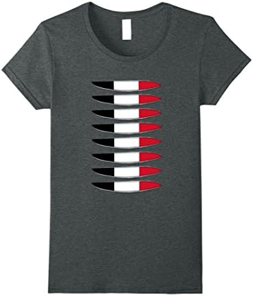 Womens Flag Yemen gifts torn tshirts Small Dark Heather
