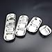 drizzle 3PCS Sauce Dish Stainless Steel Soy Tomato Sauce Salt Vinegar Sugar Spices Flavor Condiment Dip Bowls Korean BBQ Home Kitchen Plates