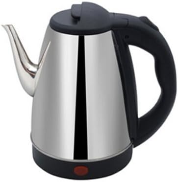 Electric kettle stainless steel quick electric kettle automatic power off long mouth teapot home kettle (Black) [Energy Class A+]