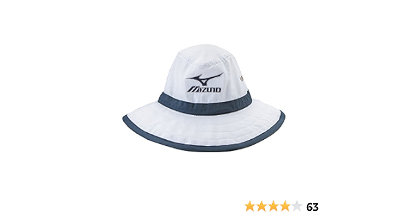 Mizuno Large Brim Sun Hat White/Navy 