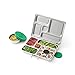 PlanetBox ROVER Eco-Friendly Stainless Steel Bento Lunch Box with 5 Compartments for Adults and Kids (Rockets Carry Bag with Rockets Magnets)