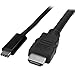 StarTech.com 6ft (2m) USB C to HDMI Cable, 4K 30Hz USB Type-C to HDMI Video Display Converter, Monitor Adapter Cord, Thunderbolt Compatible