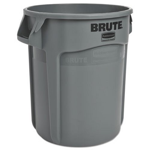 RCP2620GRA - Brute Refuse Container, Round, Plastic, 20 Gal, Gray