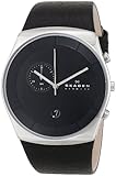 Skagen Men's SKW6070 Havene Black Leather Watch