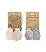 Leather Earrings/Two Pairs/Joanna Gaines Zia Style Genuine Leather/Diffuser Earrings for Essential Oils (Rose Gold & Gunmetal Teardrop)