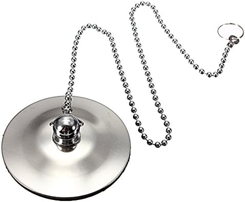 Kitchen Sink Basin Bathroom Shower Stopper Plug With Chain
