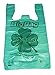 Green Plastic T-shirt Shopping Bags (11x6x21-13mic) - 200 Bags 100% Biodegradable & Recyclable
