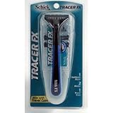 Schick Tracer FX Twin Blade Razor with 2 Blades and Radius Travel Case
