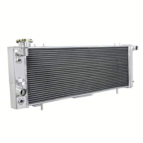 OzCoolingParts Jeep Cherokee Radiator Fan Shroud Kit, Full Aluminum Radiator + 3 x 9" Cooling Electric Fan w/Shroud for 1991-2001 Jeep Cherokee XJ/Comanche 2.5 4.0, L4 V6 Auto Engine
