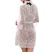 Unilove Sexy Lace Lingerie Night Dressing Robe Chemises for Women Set of 4 (White,S-M)
